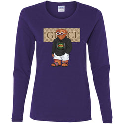 Best Gucci Bear Style Fashion T-shirt Women Long Sleeve Shirt