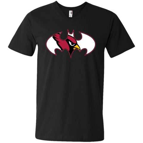 We Are The Arizona Cardinals Batman Nfl Mashup Men V-Neck T-Shirt Black / S Men V-Neck T-Shirt - parenttees