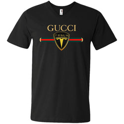 Gucci Tesla T-shirt Men V-Neck T-Shirt