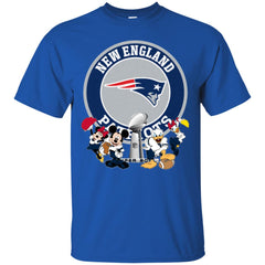 Nfl – New England Patriots Super Bowl 2019 Mickey Mouse Minnie Mouse Donald Duck Daisy Duck Football Men Cotton T-Shirt Men Cotton T-Shirt - parenttees