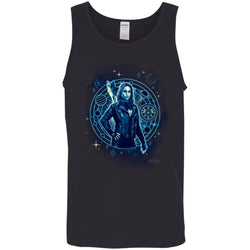 Captain Marvel Goose Geometric Circle Space Men Cotton Tank