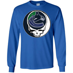 Vancouver Canucks Grateful Dead Steal Your Face Hockey Nhl Shirts Men Long Sleeve Shirt Men Long Sleeve Shirt - parenttees