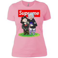 Supreme Rick And Morty T-shirt Women Cotton T-Shirt Women Cotton T-Shirt - parenttees