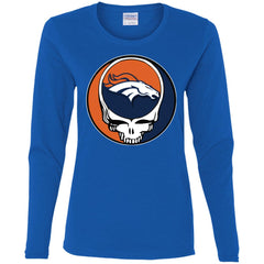 Denver Broncos Grateful Dead Steal Your Face Football Nfl Shirts Women Long Sleeve Shirt Women Long Sleeve Shirt - parenttees