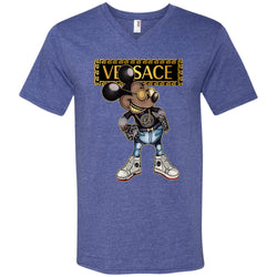 Versace Mickey Mouse Cartoon T-shirt Men V-Neck T-Shirt