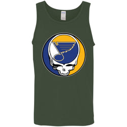 St Louis Blues Grateful Dead Steal Your Face Hockey Nhl Shirts Men Cotton Tank