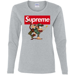 Supreme Monkey T-shirt Women Long Sleeve Shirt Women Long Sleeve Shirt - parenttees