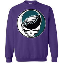 Philadelphia Eagles Grateful Dead Steal Your Face Football Nfl Shirts Crewneck Pullover Sweatshirt Crewneck Pullover Sweatshirt - parenttees