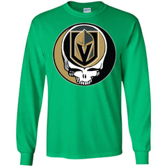 Vegas Golden Knights Grateful Dead Steal Your Face Hockey Nhl Shirts Men Long Sleeve Shirt Men Long Sleeve Shirt - parenttees