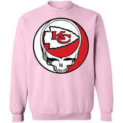 Kansas City Chiefs Grateful Dead Steal Your Face Football Nfl Shirts Crewneck Pullover Sweatshirt Crewneck Pullover Sweatshirt - parenttees