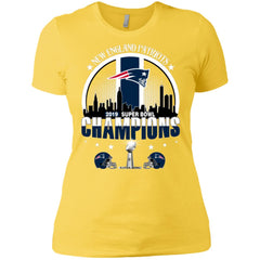 Nfl – New England Patriots 2019 Super Bowl Champions Football Women Cotton T-Shirt Women Cotton T-Shirt - parenttees