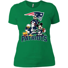 Mickey Mouse New England Patriots American Football Nfl Sports Shirt Women Cotton T-Shirt Women Cotton T-Shirt - parenttees