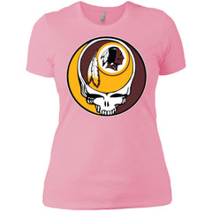Washington Redskins Grateful Dead Steal Your Face Football Nfl Shirts Women Cotton T-Shirt Women Cotton T-Shirt - parenttees