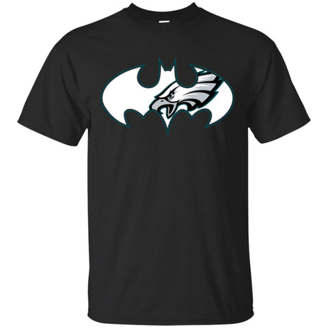 We Are The Philadelphia Eagles Batman Nfl Mashup Men Cotton T-Shirt Black / S Men Cotton T-Shirt - parenttees