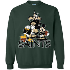 Mickey Mouse New Orleans Saints American Football Nfl Sports Shirt Crewneck Pullover Sweatshirt Crewneck Pullover Sweatshirt - parenttees