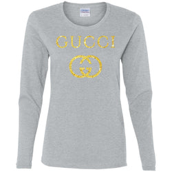 Gucci Logo Vintage Inspired Women Long Sleeve Shirt