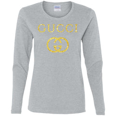 Gucci Logo Vintage Inspired Women Long Sleeve Shirt Women Long Sleeve Shirt - parenttees