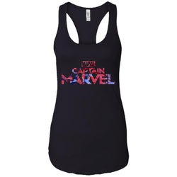 Captain Marvel Bold Tie Dye Movie Logo Women Tank Top