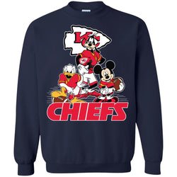 Mickey Mouse Kansas City Chiefs American Football Nfl Sports Shirt Crewneck Pullover Sweatshirt