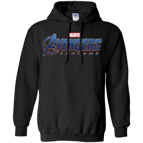 Marvel Avengers Endgame Movie Logo Graphic Pullover Hoodie Sweatshirt Black / S Pullover Hoodie Sweatshirt - parenttees