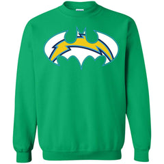 We Are The Los Angeles Chargers Batman Nfl Mashup Crewneck Pullover Sweatshirt Crewneck Pullover Sweatshirt - parenttees