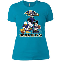 Mickey Mouse Baltimore Ravens American Football Nfl Sports Shirt Women Cotton T-Shirt Women Cotton T-Shirt - parenttees