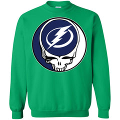 Tampa Bay Lightning Grateful Dead Steal Your Face Hockey Nhl Shirts Crewneck Pullover Sweatshirt Crewneck Pullover Sweatshirt - parenttees