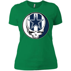 Dallas Cowboys Grateful Dead Steal Your Face Football Nfl Shirts Women Cotton T-Shirt Women Cotton T-Shirt - parenttees