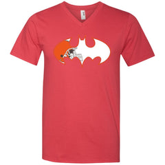 We Are The Cleveland Browns Batman Nfl Mashup Men V-Neck T-Shirt Men V-Neck T-Shirt - parenttees