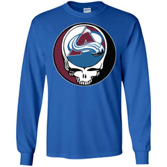 Colorado Avalanche Grateful Dead Steal Your Face Hockey Nhl Shirts Men Long Sleeve Shirt Men Long Sleeve Shirt - parenttees