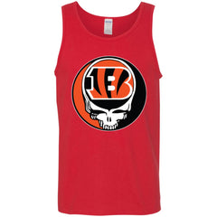 Cincinnati Bengals Grateful Dead Steal Your Face Football Nfl Shirts Men Cotton Tank Men Cotton Tank - parenttees