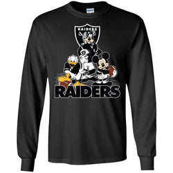 Mickey Mouse Oakland Raiders American Football Nfl Sports Shirt Men Long Sleeve Shirt