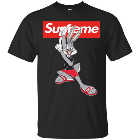 Supreme Rabbit Cute Stylelist T-shirt Men Cotton T-Shirt Black / S Men Cotton T-Shirt - parenttees