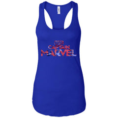 Captain Marvel Bold Tie Dye Movie Logo Women Tank Top Women Tank Top - parenttees