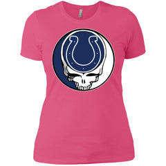 Indianapolis Colts Grateful Dead Steal Your Face Football Nfl Shirts Women Cotton T-Shirt Women Cotton T-Shirt - parenttees