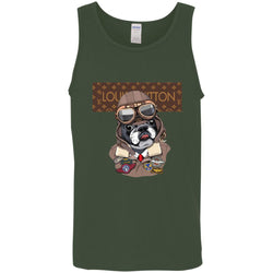 Louis Vuitton T-shirt Style Dogs T-shirt Men Cotton Tank