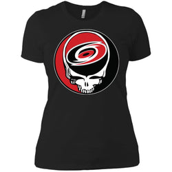 Carolina Hurricanes Grateful Dead Steal Your Face Hockey Nhl Shirts Women Cotton T-Shirt