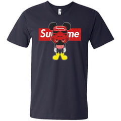 Supreme Robot Mickey Hot T-shirt Men V-Neck T-Shirt Men V-Neck T-Shirt - parenttees