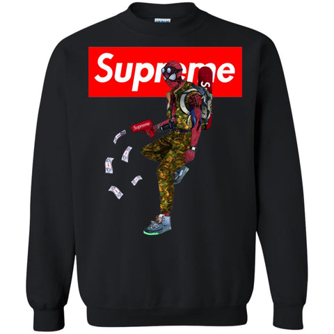 Supreme Spider Man Best T-shirt Crewneck Pullover Sweatshirt Black / S Crewneck Pullover Sweatshirt - parenttees