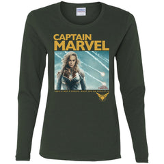 Captain Marvel Vintage Movie Poster Style Women Long Sleeve Shirt Women Long Sleeve Shirt - parenttees