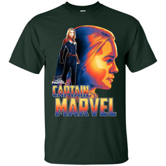 Captain Marvel Bold Sunset Portrait Men Cotton T-Shirt Men Cotton T-Shirt - parenttees