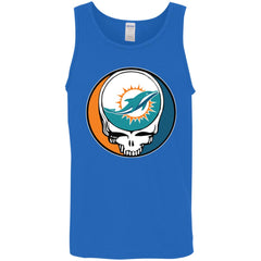 Miami Dolphins Grateful Dead Steal Your Face Football Nfl Shirts Men Cotton Tank Men Cotton Tank - parenttees