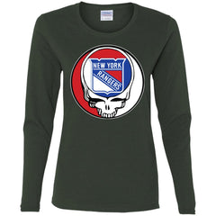 New York Rangers Grateful Dead Steal Your Face Hockey Nhl Shirts Women Long Sleeve Shirt Women Long Sleeve Shirt - parenttees