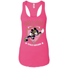 Nfl – New Orleans Saints Totally Awesome Mickey Mouse Super Bowl 2019 Football Women Tank Top Women Tank Top - parenttees