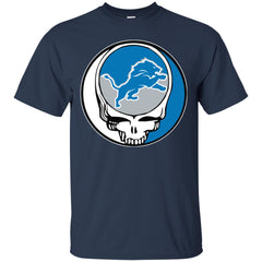 Detroit Lions Grateful Dead Steal Your Face Football Nfl Shirts Men Cotton T-Shirt Men Cotton T-Shirt - parenttees