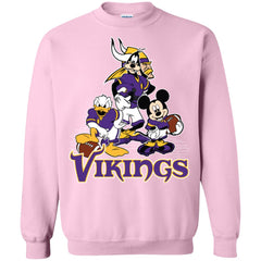 Mickey Mouse Minnesota Vikings American Football Nfl Sports Shirt Crewneck Pullover Sweatshirt Crewneck Pullover Sweatshirt - parenttees