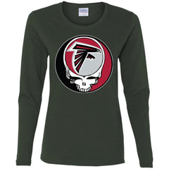 Atlanta Falcons Grateful Dead Steal Your Face Football Nfl Shirts Women Long Sleeve Shirt Women Long Sleeve Shirt - parenttees