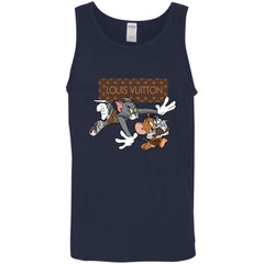 Louis Vuitton Cartoon Tom And Jerry T-shirt Men Cotton Tank Men Cotton Tank - parenttees