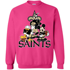 Mickey Mouse New Orleans Saints American Football Nfl Sports Shirt Crewneck Pullover Sweatshirt Crewneck Pullover Sweatshirt - parenttees