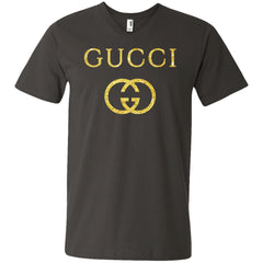 Gucci Logo Vintage Inspired Men V-Neck T-Shirt Men V-Neck T-Shirt - parenttees